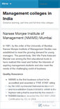 Mobile Screenshot of managementcolleges.wordpress.com