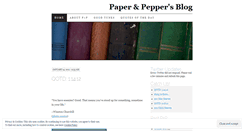 Desktop Screenshot of paperandpepper.wordpress.com