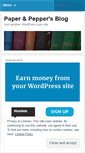 Mobile Screenshot of paperandpepper.wordpress.com