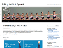 Tablet Screenshot of clubgymval.wordpress.com