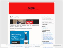 Tablet Screenshot of fcgop.wordpress.com