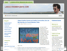 Tablet Screenshot of lancekramer.wordpress.com