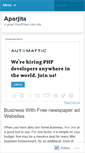 Mobile Screenshot of aparjita.wordpress.com