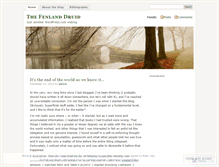 Tablet Screenshot of fenlanddruid.wordpress.com