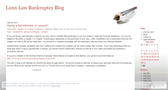 Desktop Screenshot of lunnlawbankruptcyblog.wordpress.com