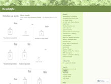 Tablet Screenshot of beadstyle.wordpress.com