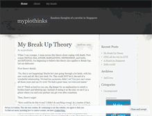 Tablet Screenshot of mypiothinks.wordpress.com