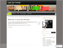 Tablet Screenshot of gawsundesign.wordpress.com