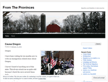 Tablet Screenshot of fromtheprovinces.wordpress.com