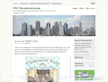 Tablet Screenshot of nychomeschooler.wordpress.com