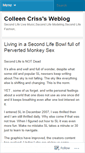 Mobile Screenshot of colleencriss.wordpress.com