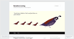 Desktop Screenshot of iterativeliving.wordpress.com