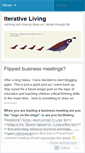 Mobile Screenshot of iterativeliving.wordpress.com