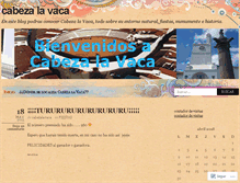 Tablet Screenshot of cabezalavaca.wordpress.com