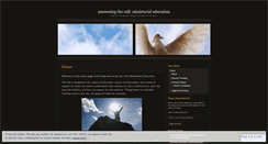 Desktop Screenshot of ministryeducationcalling.wordpress.com