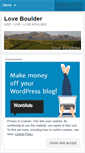 Mobile Screenshot of loveboulder.wordpress.com