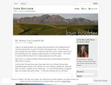 Tablet Screenshot of loveboulder.wordpress.com