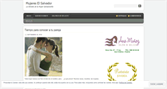 Desktop Screenshot of mujereselsalvador.wordpress.com