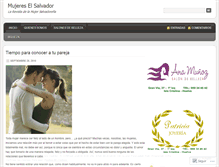 Tablet Screenshot of mujereselsalvador.wordpress.com