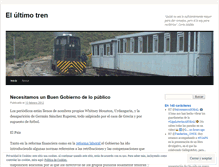 Tablet Screenshot of elultimotren.wordpress.com