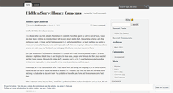 Desktop Screenshot of hiddenspycameras.wordpress.com
