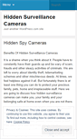 Mobile Screenshot of hiddenspycameras.wordpress.com