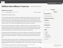 Tablet Screenshot of hiddenspycameras.wordpress.com