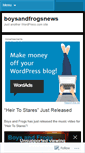 Mobile Screenshot of boysandfrogsnews.wordpress.com