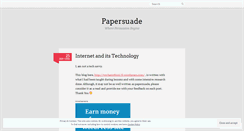 Desktop Screenshot of papersuade.wordpress.com