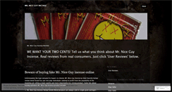 Desktop Screenshot of mrniceguyincense.wordpress.com