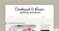 Desktop Screenshot of cornbreadandbeansquilting.wordpress.com