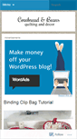 Mobile Screenshot of cornbreadandbeansquilting.wordpress.com