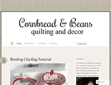 Tablet Screenshot of cornbreadandbeansquilting.wordpress.com