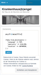 Mobile Screenshot of krankenhausbengel.wordpress.com