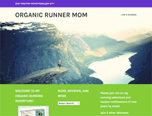 Tablet Screenshot of organicrunnermom.wordpress.com