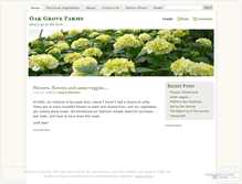 Tablet Screenshot of oakgrovefarmsllc.wordpress.com