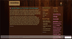 Desktop Screenshot of nevertiree.wordpress.com