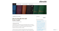 Desktop Screenshot of aliroohi.wordpress.com