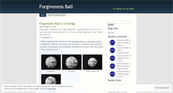 Desktop Screenshot of forgivenessball.wordpress.com