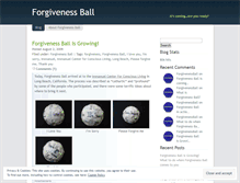 Tablet Screenshot of forgivenessball.wordpress.com
