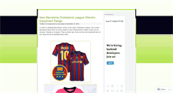 Desktop Screenshot of barcelonashirt.wordpress.com