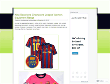 Tablet Screenshot of barcelonashirt.wordpress.com