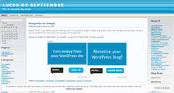 Desktop Screenshot of lucesdeseptiembre.wordpress.com