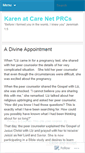 Mobile Screenshot of karenatcarenet.wordpress.com