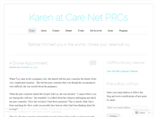 Tablet Screenshot of karenatcarenet.wordpress.com