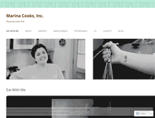 Tablet Screenshot of marinacooks.wordpress.com