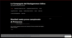 Desktop Screenshot of lacompagniadelbackgammonudine.wordpress.com