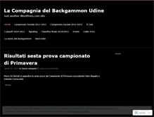 Tablet Screenshot of lacompagniadelbackgammonudine.wordpress.com