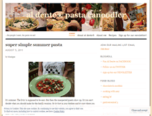 Tablet Screenshot of aldentecanoodler.wordpress.com