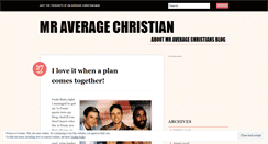 Desktop Screenshot of mraveragechristian.wordpress.com